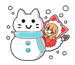 Cat Girls - MerryX'mas and HappyNewYear sticker #2417966