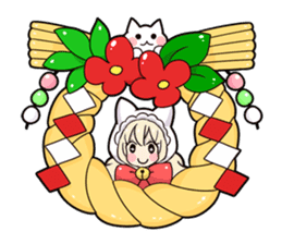 Cat Girls - MerryX'mas and HappyNewYear sticker #2417971