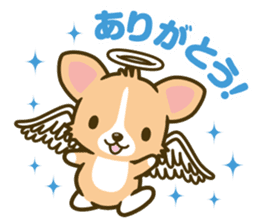 angel corgi & devil corgi sticker #2418096