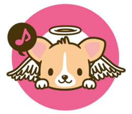 angel corgi & devil corgi sticker #2418117