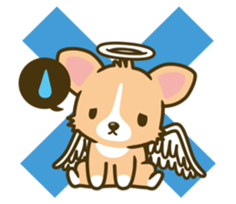 angel corgi & devil corgi sticker #2418119