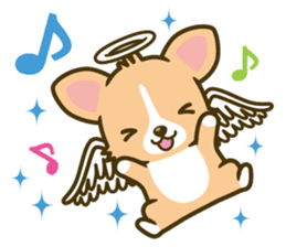 angel corgi & devil corgi sticker #2418122
