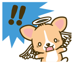 angel corgi & devil corgi sticker #2418125