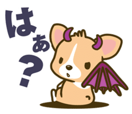 angel corgi & devil corgi sticker #2418126