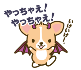 angel corgi & devil corgi sticker #2418131