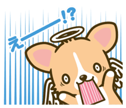 angel corgi & devil corgi sticker #2418133