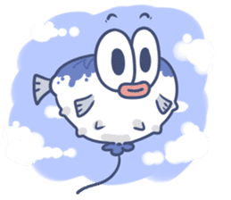 Cute Blowfish Life sticker #2418696