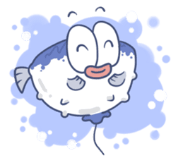 Cute Blowfish Life sticker #2418697