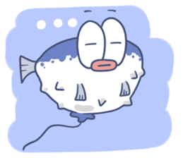 Cute Blowfish Life sticker #2418699