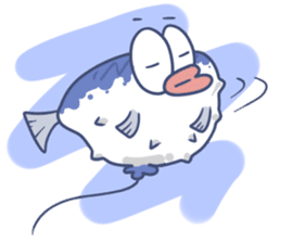 Cute Blowfish Life sticker #2418700