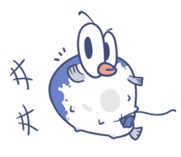 Cute Blowfish Life sticker #2418701