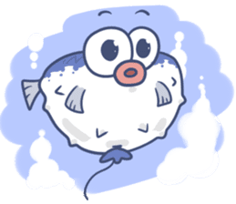 Cute Blowfish Life sticker #2418703