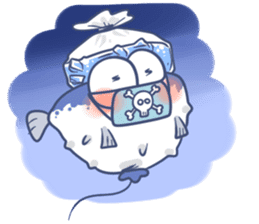 Cute Blowfish Life sticker #2418710