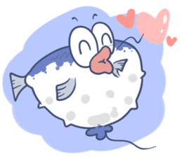 Cute Blowfish Life sticker #2418729