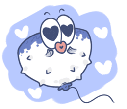 Cute Blowfish Life sticker #2418730