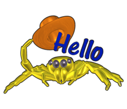 KUMONOSUKE of a golden spider sticker #2418942