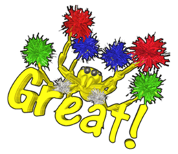 KUMONOSUKE of a golden spider sticker #2418945