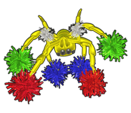 KUMONOSUKE of a golden spider sticker #2418946