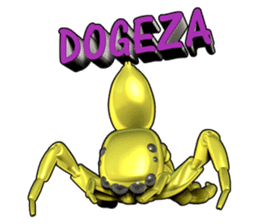 KUMONOSUKE of a golden spider sticker #2418947