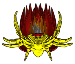 KUMONOSUKE of a golden spider sticker #2418949