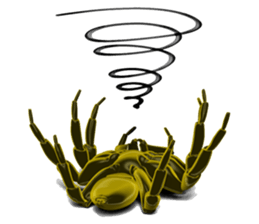 KUMONOSUKE of a golden spider sticker #2418961