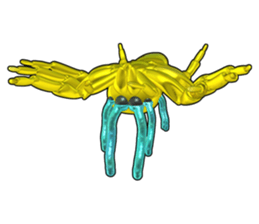 KUMONOSUKE of a golden spider sticker #2418965