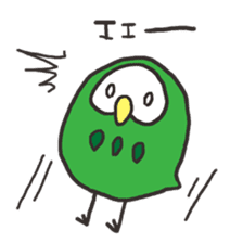 green owl sticker #2420499