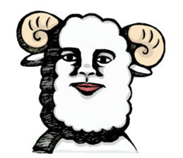 Light and Airy Sheep sticker #2420616