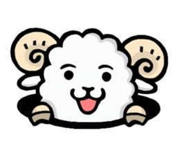 Light and Airy Sheep sticker #2420617