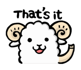 Light and Airy Sheep sticker #2420623