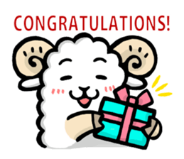 Light and Airy Sheep sticker #2420627