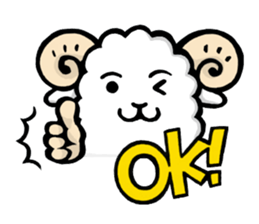 Light and Airy Sheep sticker #2420628