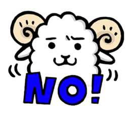 Light and Airy Sheep sticker #2420629