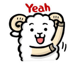 Light and Airy Sheep sticker #2420630
