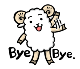 Light and Airy Sheep sticker #2420633