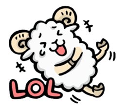 Light and Airy Sheep sticker #2420634