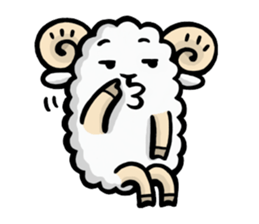 Light and Airy Sheep sticker #2420635