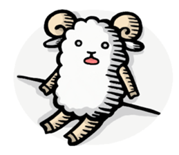 Light and Airy Sheep sticker #2420638