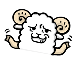 Light and Airy Sheep sticker #2420640