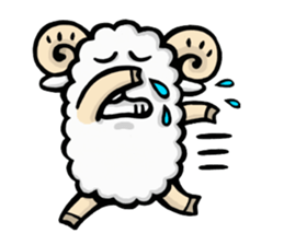 Light and Airy Sheep sticker #2420646