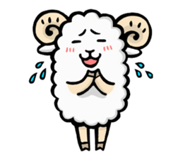 Light and Airy Sheep sticker #2420649
