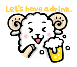Light and Airy Sheep sticker #2420650