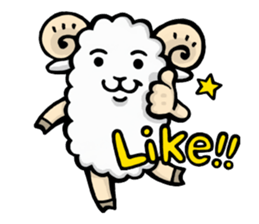Light and Airy Sheep sticker #2420651