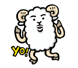Light and Airy Sheep sticker #2420652