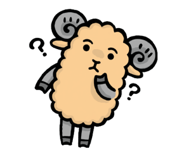 Light and Airy Sheep sticker #2420653