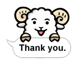 Light and Airy Sheep sticker #2420654