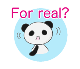 Panda and sometimes turtle.(English ver) sticker #2420742