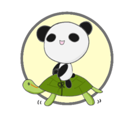 Panda and sometimes turtle.(English ver) sticker #2420747