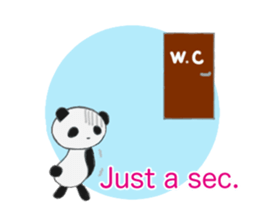 Panda and sometimes turtle.(English ver) sticker #2420751