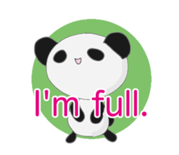 Panda and sometimes turtle.(English ver) sticker #2420756